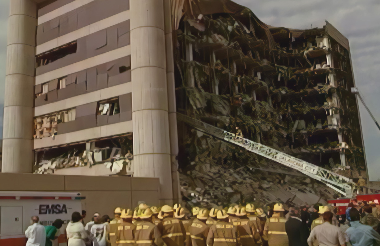 The Alfred P. Murrah building in Oklahoma City (Image: An American Bombing: The Road to April 19th/HBO)