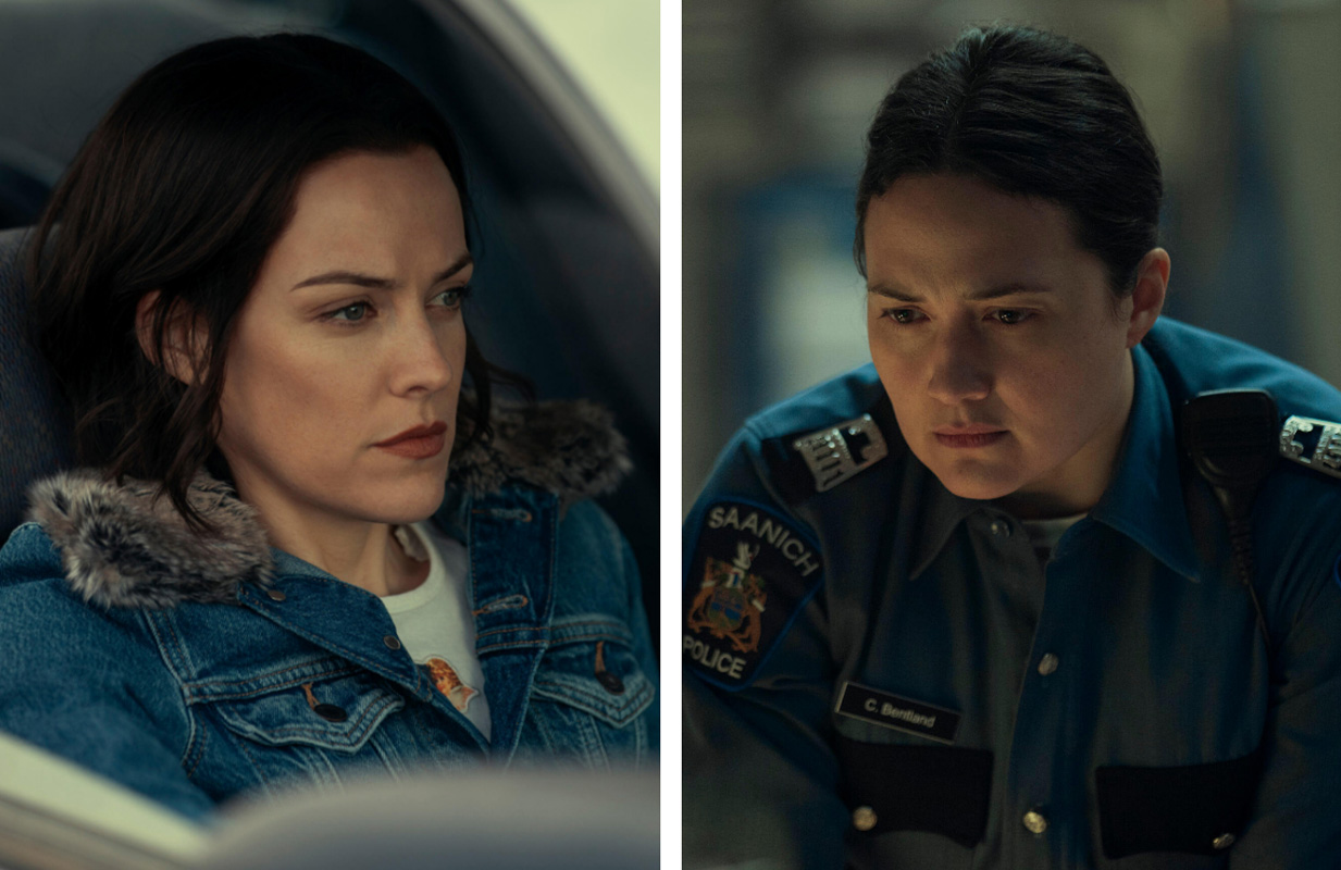 Riley Keough and Lily Gladstone in Under the Bridge (Photos: Hulu)