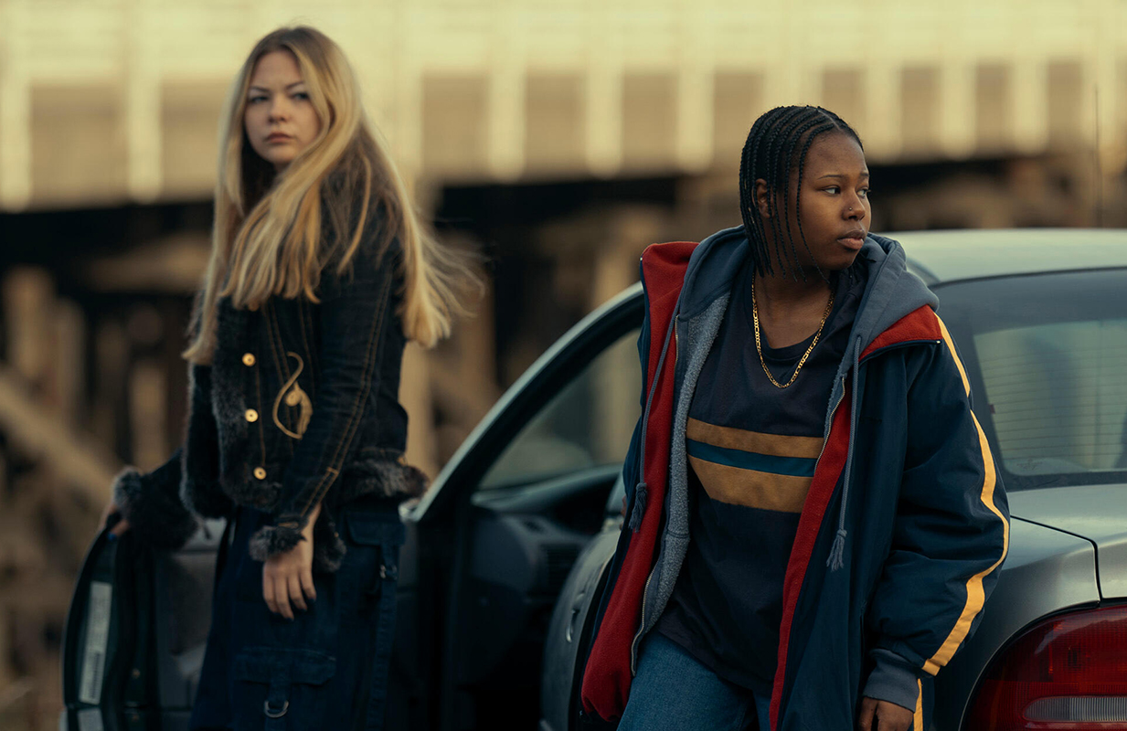 Chloe Guidry and Aiyana Goodfellow in Under the Bridge (Photo: Darko Sikman/Hulu)