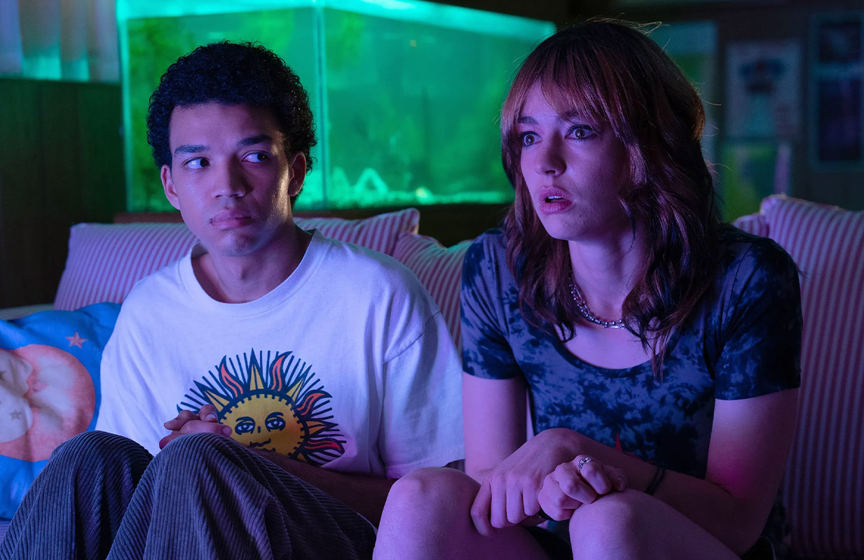 Justice Smith and Brigette Lundy-Paine in I Saw the TV Glow (Photo: A24)