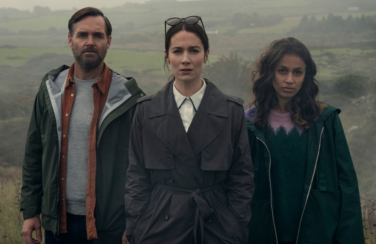 Will Forte, Siobhán Cullen, and Robyn Cara in Bodkin (Photo: Netflix)
