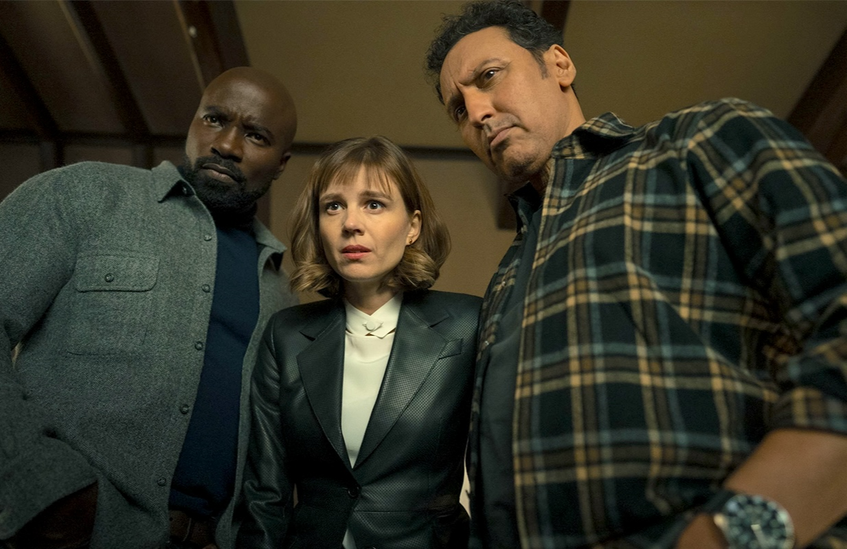 Mike Colter, Katja Herbers, and Aasif Mandvi in Evil (Photo: Elizabeth Fisher/Paramount+)