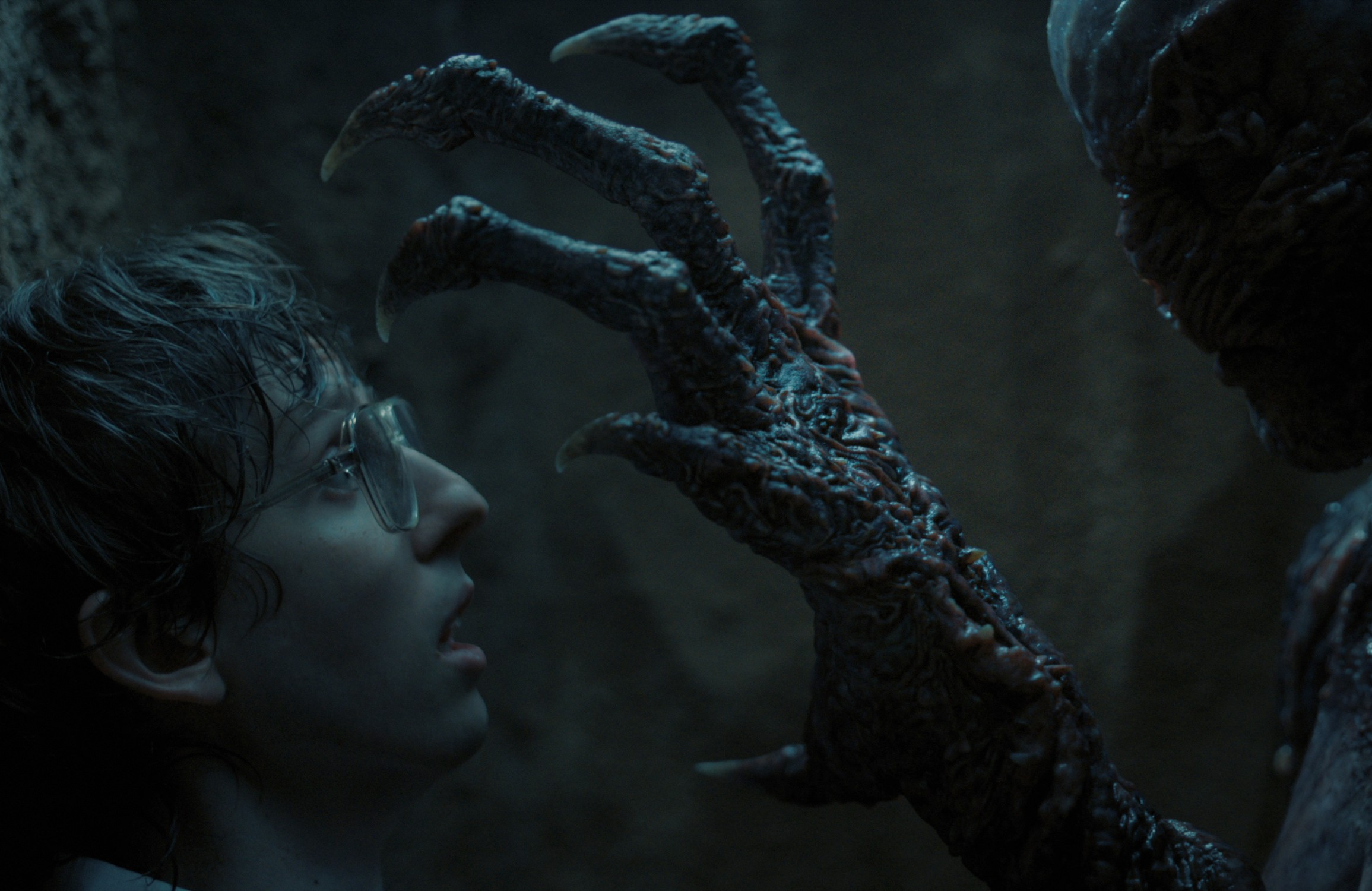 STRANGER THINGS, from left: Logan Riley Bruner, Vecna, 'Chapter Two: Vecna's Curse', (Season 4, ep. 402, aired May 27, 2022). photo: ©Netflix / Courtesy Everett Collection