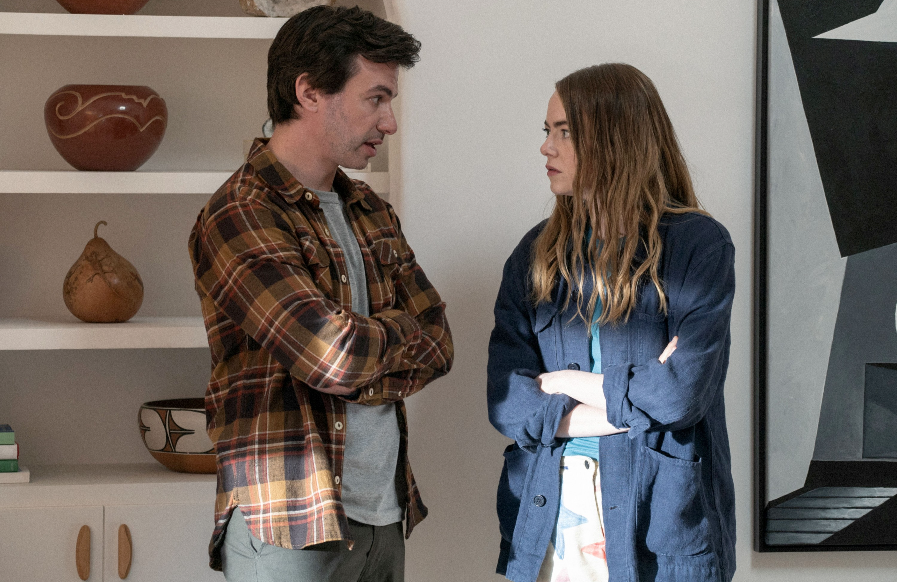 Nathan Fielder and Emma Stone in The Curse. (Photo: Everett Collection)