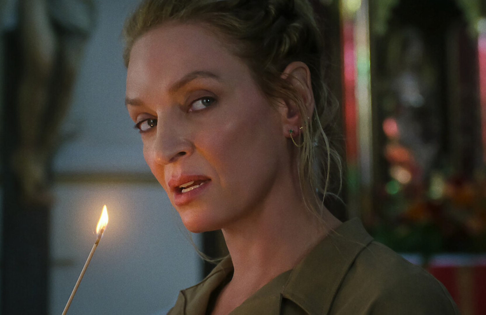 Uma Thurman as Discord in The Old Guard 2 (Image via Netflix)