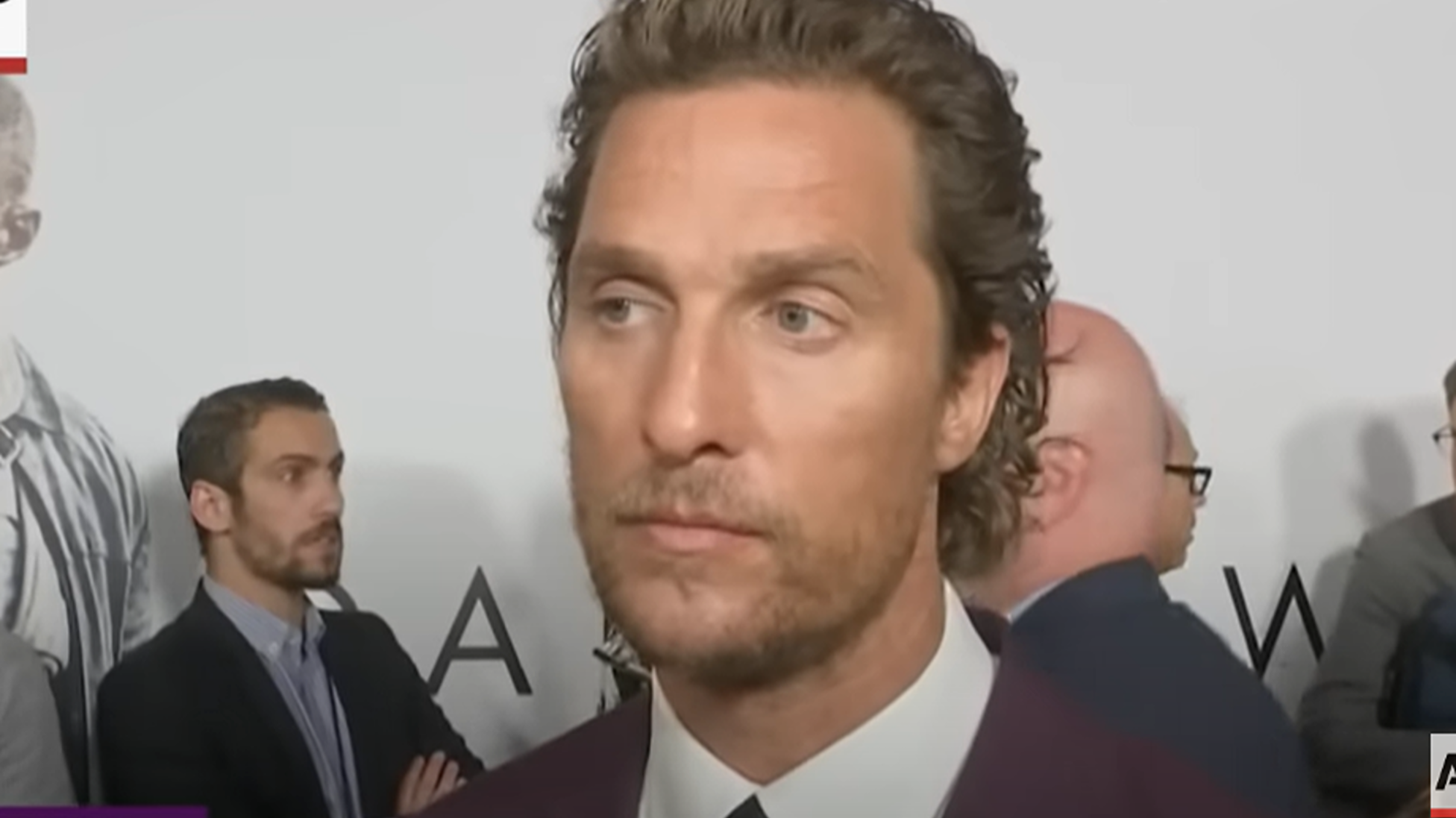 MATTHEW MCCONAUGHEY REACTS TO THE NEWS THAT SAM SHEPARD PASSED AWAY (2017). Photo: ©Associated Press / Courtesy YouTube