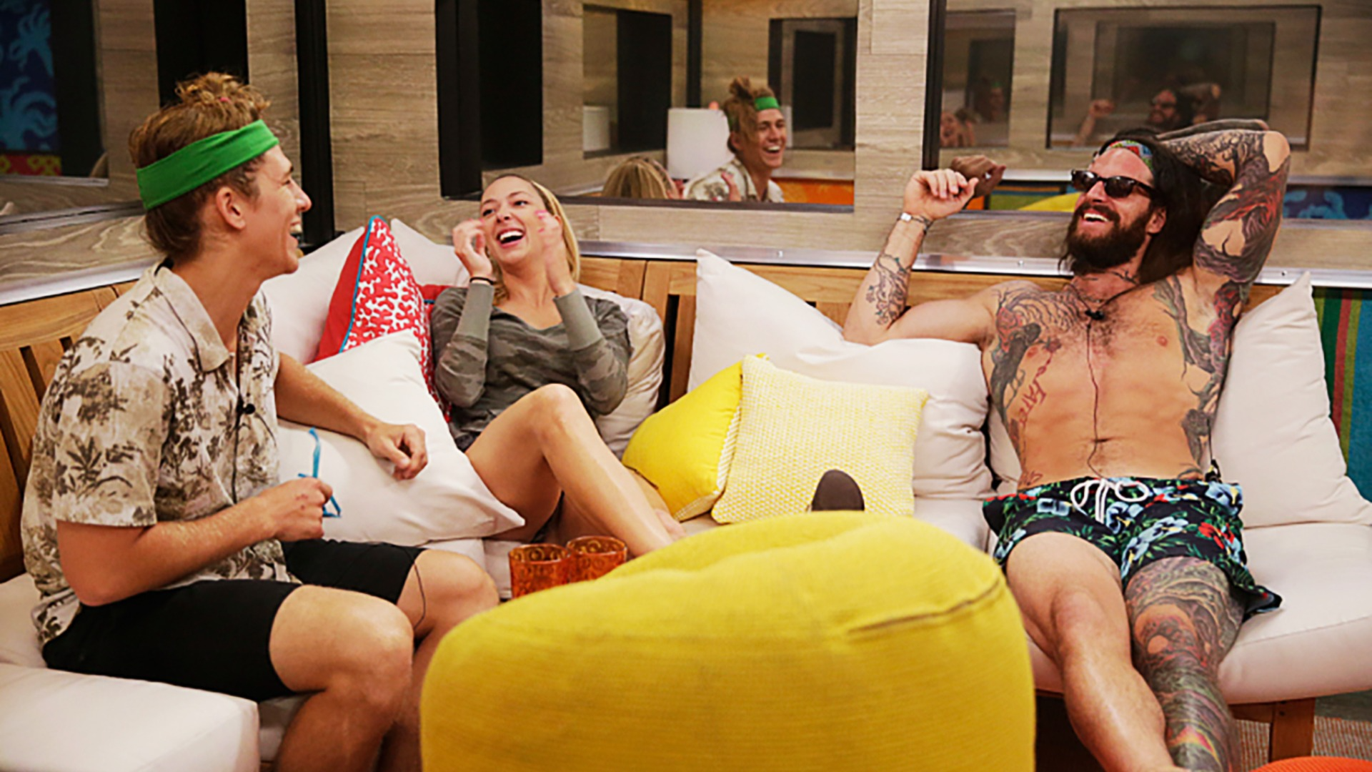  Jace Agolli, Liz Nolan, Austin Matelson, contestants of Big Brother season 17 (Image via Everett Collection)