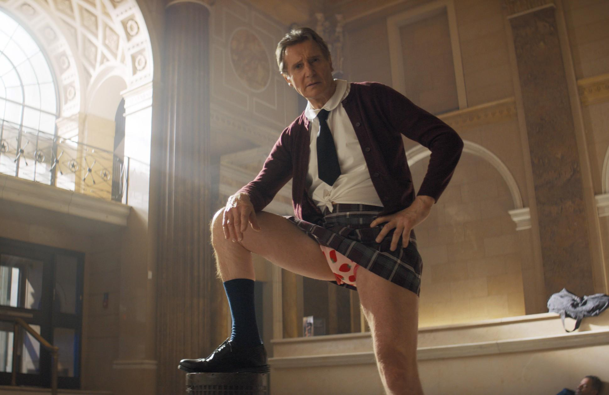 THE NAKED GUN, Liam Neeson, 2025. © Paramount Pictures /Courtesy Everett Collection