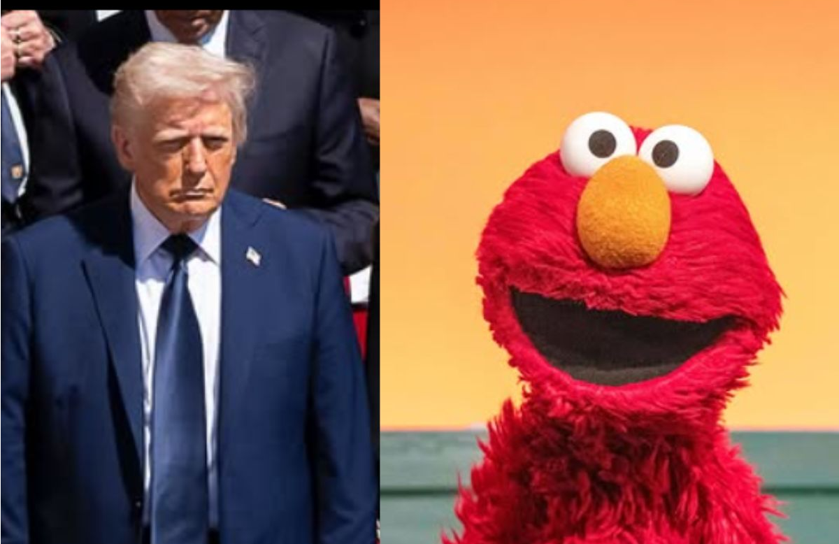 Elmo and Donald Trump (Photo: Instagram/@elmo and @realdonaldtrump)