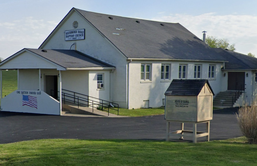A Lexington church was targeted on Sunday by a suspect who was fleeing after shooting a KSP Trooper (Image via RRBC.church)