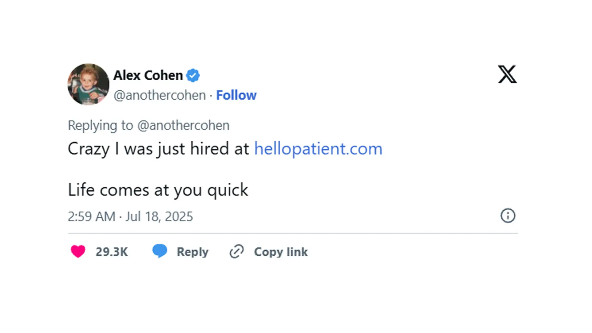 Cohen's post (image via x/@anothercohen)