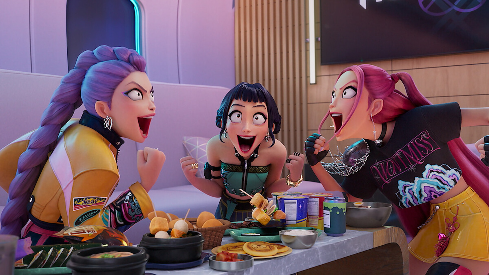 Official still from KPop Demon Hunters. Image courtesy of Netflix Tudum.