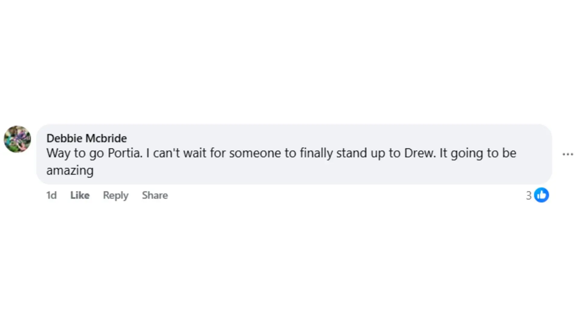 Fan comment (Image via Facebook - General Hospital Fans - Official )