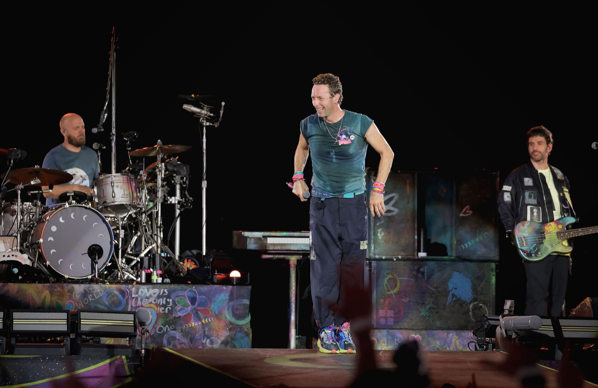 Coldplay performing in Nashville on July 22 (Image via Getty)