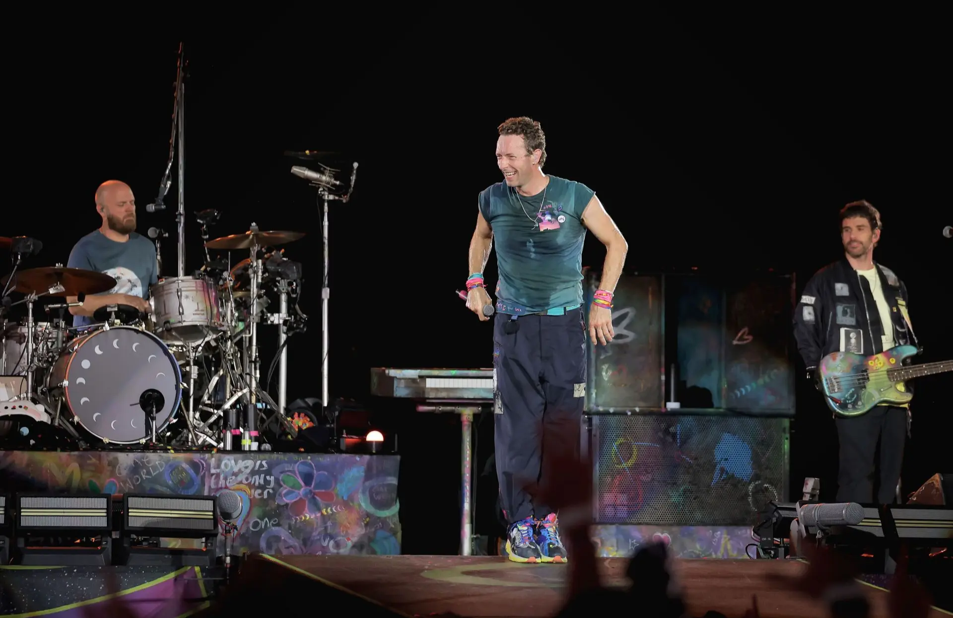 Coldplay performing in Nashville on July 22 (Image via Getty)