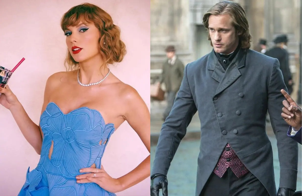 Alexander Skarsgård reacts to rumors that Taylor Swift’s “Wildest Dreams” is about him.