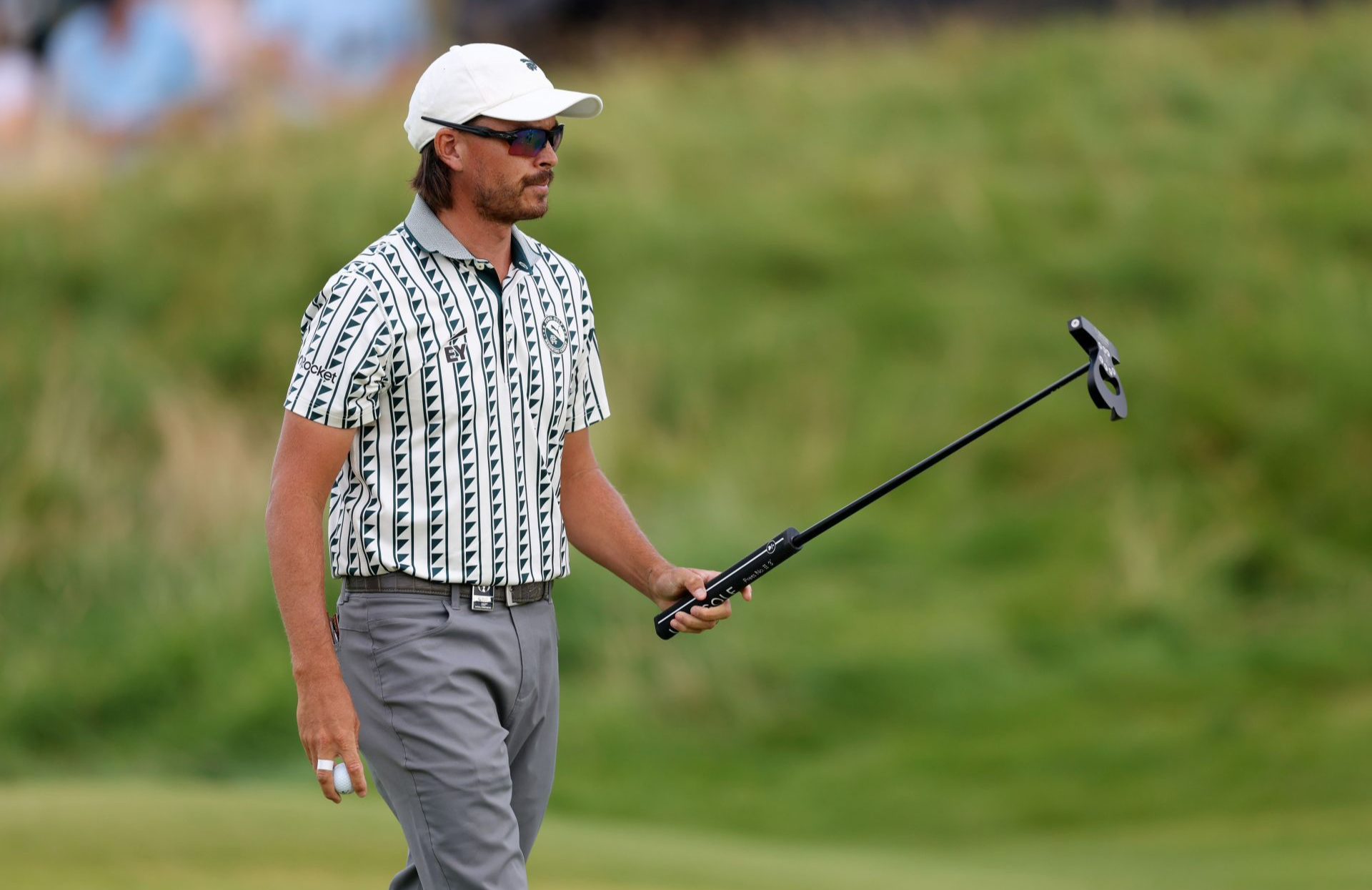 Rickie Fowler playing in Northern Ireland in July (Image via Getty)