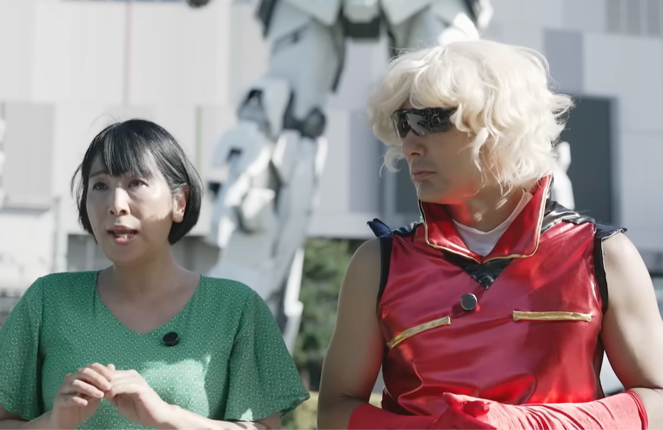 Maya Okamoto and Taro Yamamoto in a campaign video (Image via YouTube/@official_reiwa)