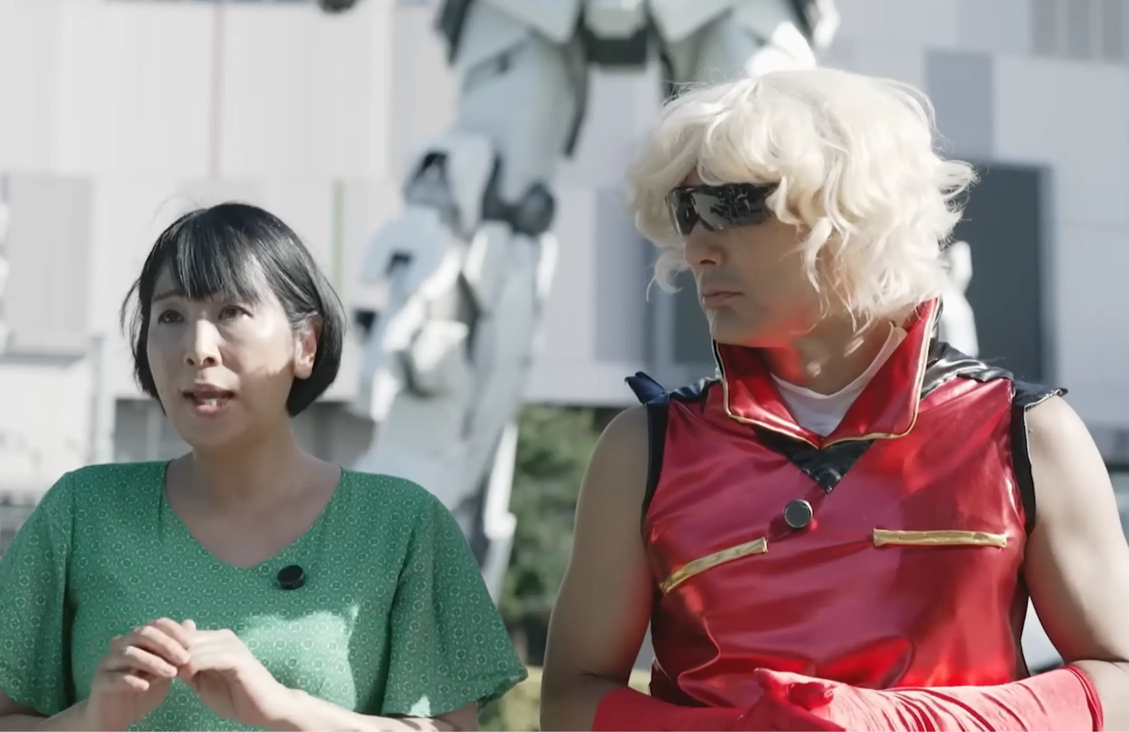 Maya Okamoto and Taro Yamamoto in a campaign video (Image via YouTube/@official_reiwa)