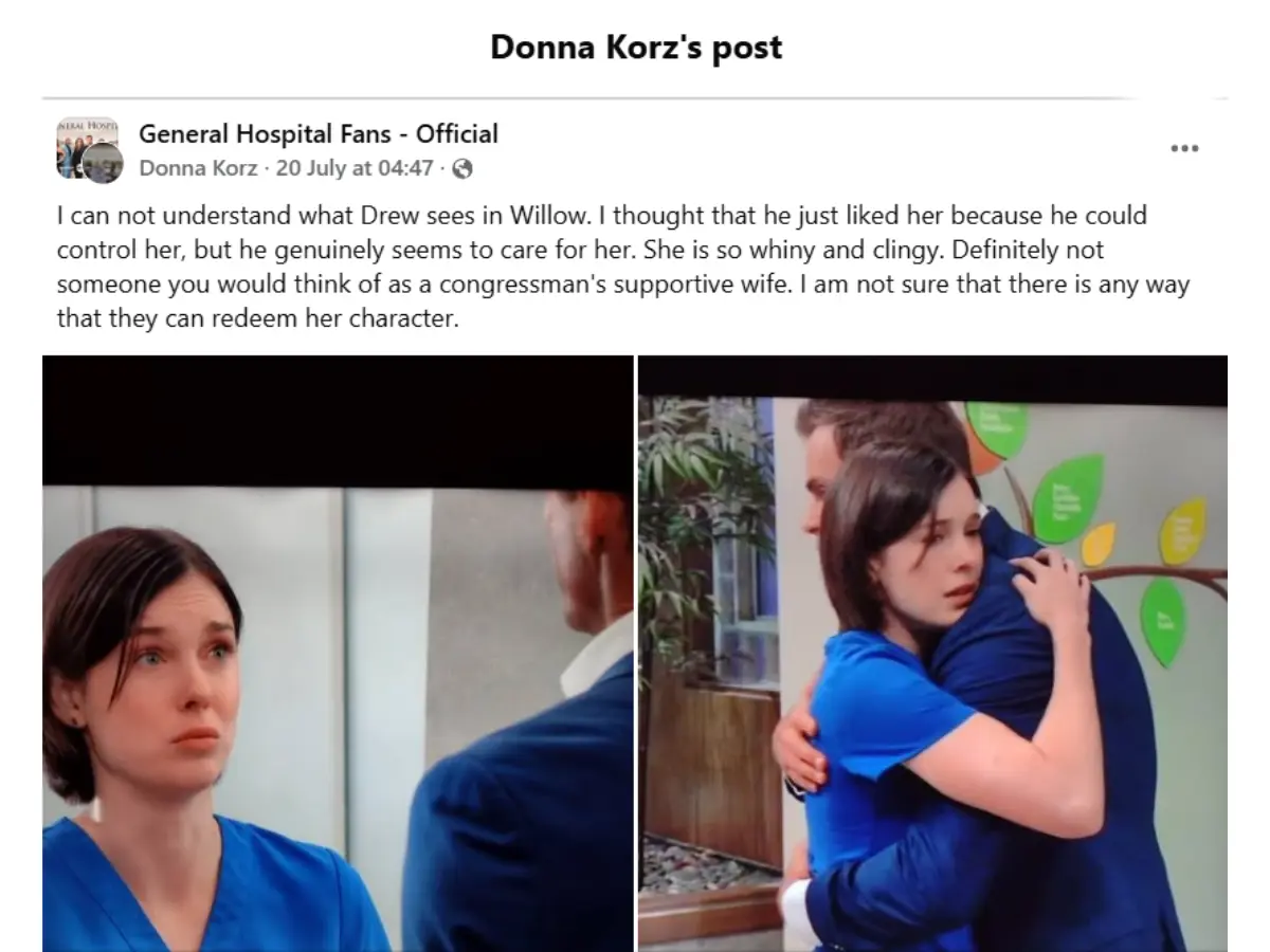 The Original Post (Image via Facebook - General Hospital Fans - Official)
