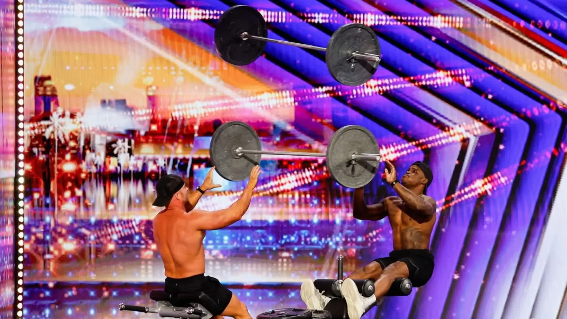 Darien Johnson &amp; Scott Mathison on AGT (Image via Instagram @agtauditions)