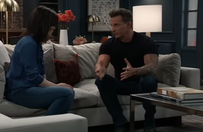 A still of Elizabeth and Jason from General Hospital (Image via YouTube- Geeral Hospital)
