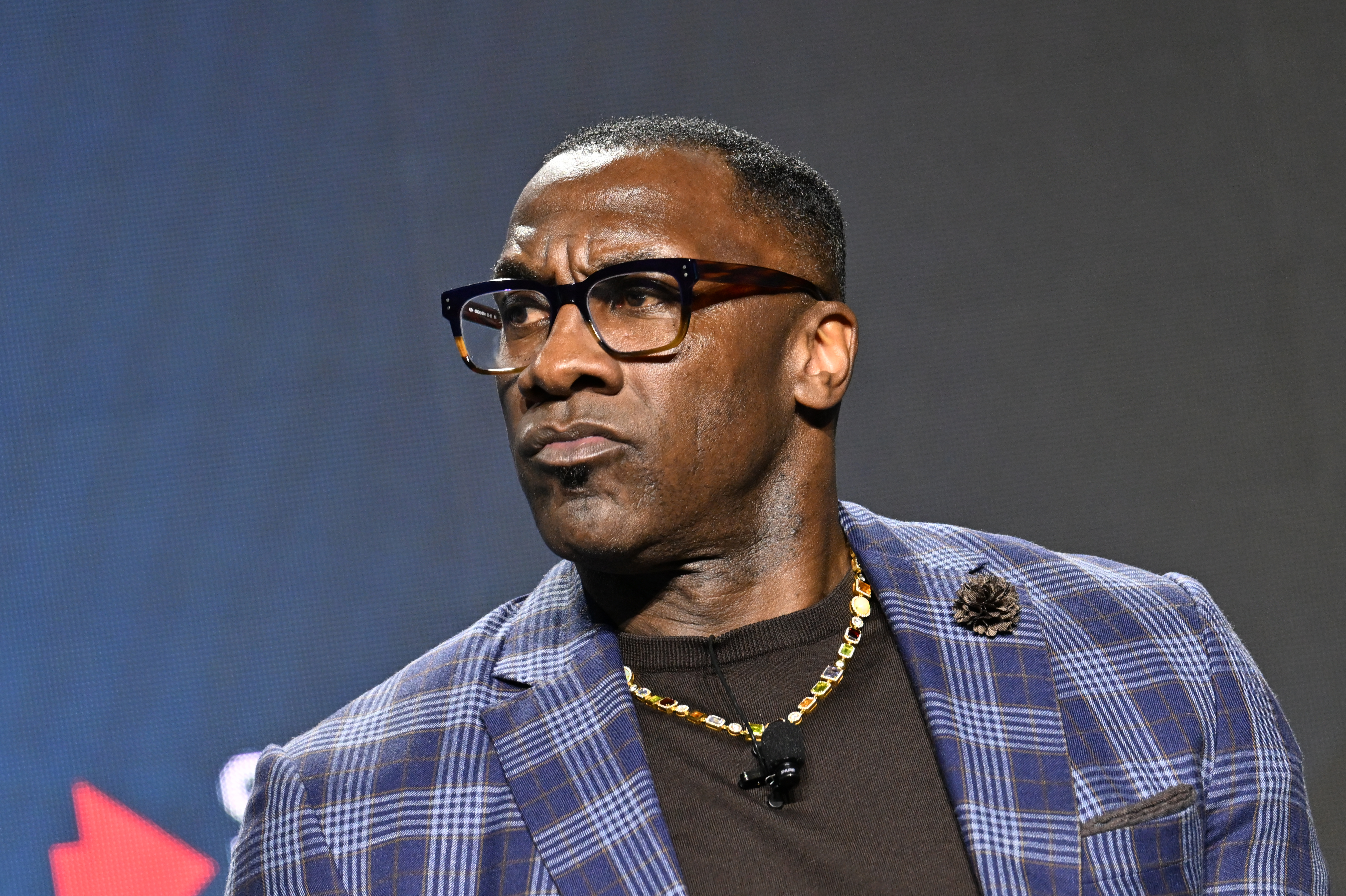 ATLANTA, GEORGIA - DECEMBER 10: Shannon Sharpe speaks onstage during 2024 HOPE Global Forum on December 10, 2024 in Atlanta, Georgia.  (Photo by Paras Griffin/Getty Images)