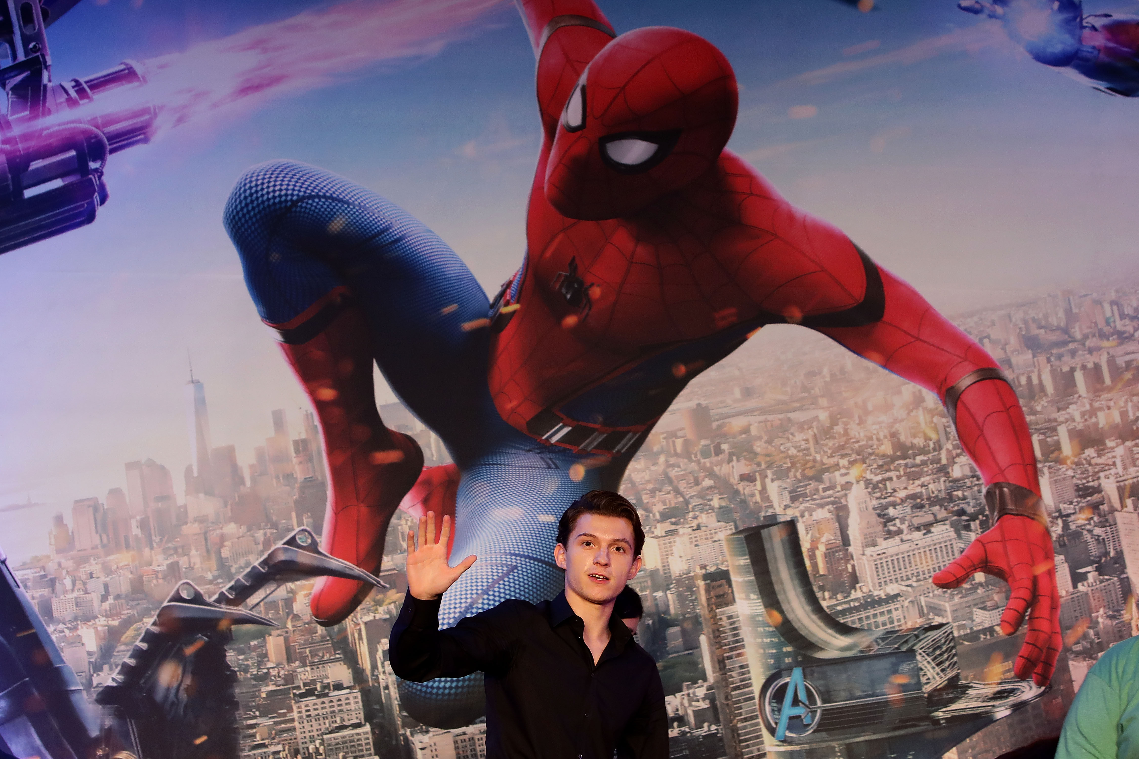 SEOUL, SOUTH KOREA - JULY 03:  Tom Holland attends the 'Spider-Man: Homecoming' press conference at Conrad Seoul Hotel on July 3, 2017 in Seoul, South Korea.  (Photo by Chung Sung-Jun/Getty Images)