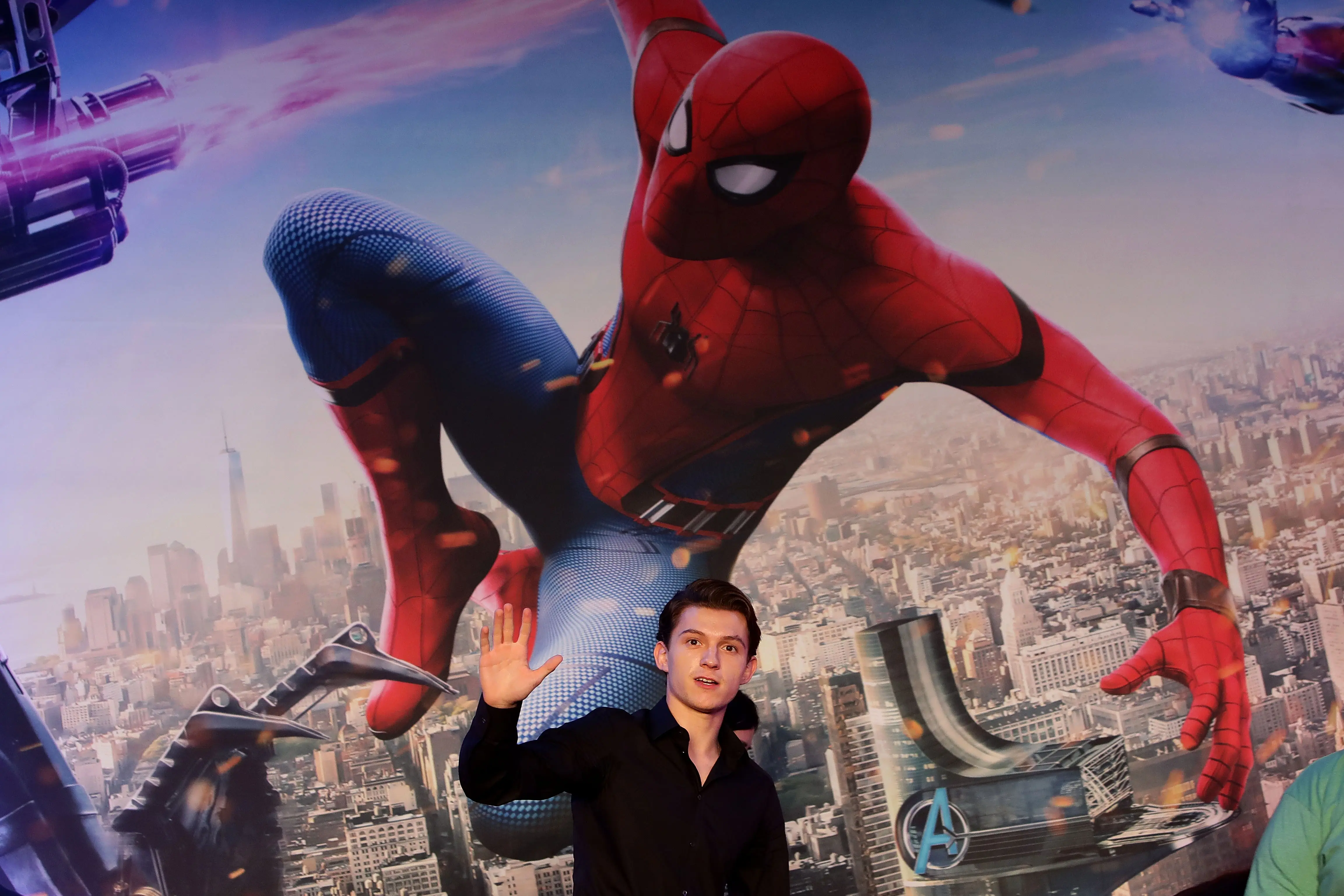 SEOUL, SOUTH KOREA - JULY 03:  Tom Holland attends the 'Spider-Man: Homecoming' press conference at Conrad Seoul Hotel on July 3, 2017 in Seoul, South Korea.  (Photo by Chung Sung-Jun/Getty Images)