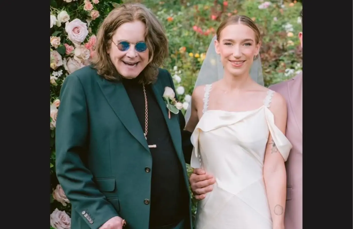 Ozzy Osbourne &amp; Aree Gearhart (Image via Instagram/@areeosbourne)