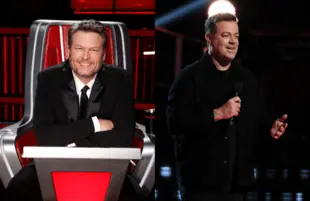 Blake Shelton and Carson Daly in The Voice (Photos: NBC)