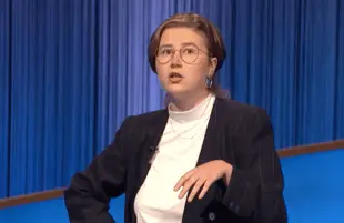Mattea Roach on Jeopardy! (Photo: Jeopardy)