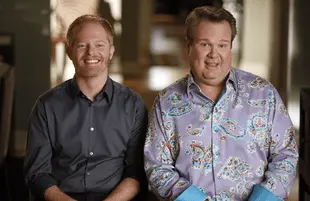 Mitchell (Jesse Tyler Ferguson) and Cam (Eric Stonestreet) in Modern Family (Photo: ABC)