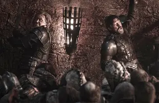 Gwendoline Christie and Nikolaj Coster-Waldau in Season 8, Episode 3 of Game of Thrones (Photo: Helen Sloan/HBO)