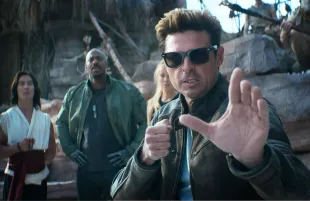 MORTAL KOMBAT II, (aka MORTAL KOMBAT 2), from left: Ludi Lin, Mehcad Brooks, Jessica McNamee, Karl Urban, 2025. © Warner Bros. / Courtesy Everett Collection