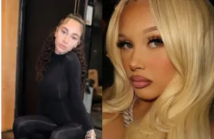 Bhad Bhabie and Alabama Barker (Photo: Instagram/@bhadbhabie and @alabamaluellabarker)