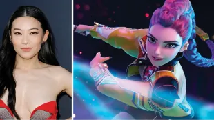 Arden Cho as Rumi in KPOP DEMON HUNTERS (2025). Photo: ©Netflix Tudum / Kevin Winter – Getty Images.