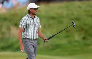 Rickie Fowler playing in Northern Ireland in July (Image via Getty)