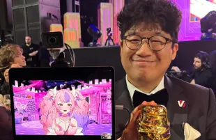 Justin 'GunRun' Ignacio with VTuber Ironmouse (Image via Instagram/@thegunrun)