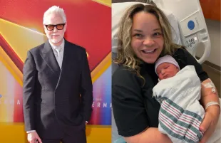 James Gunn and Trisha Paytas and her son, Aquaman (Image via Getty & Instagram/@trishapaytas)