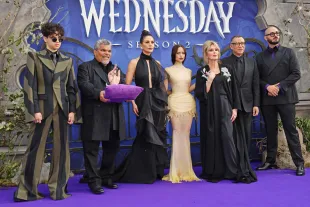 All crew members of Wednesday (Image via Getty)