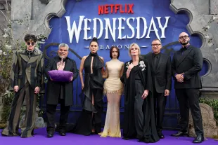 Cast members of Wednesday season 2 (Image via Getty)
